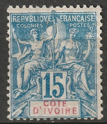 Ivory Coast 1892 Sc 7 MNG