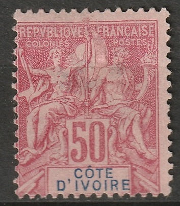 Ivory Coast 1892 Sc 14 MNG