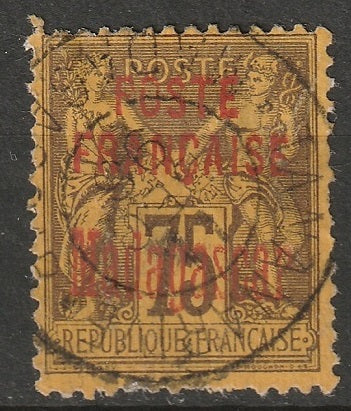 Madagascar 1895 Sc 20 used thins nice CDS