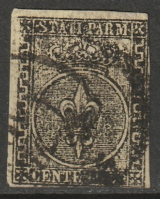 Italy Parma 1852 Sc 1 used trimmed