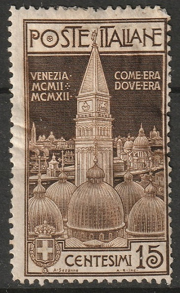 Italy 1912 Sc 125 MH* faulty