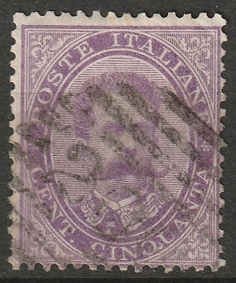 Italy 1879 Sc 50 used 26 (Pisa) cancel