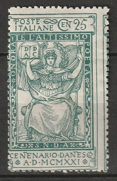 Italy 1921 Sc 134 MH* some disturbed gum misperf