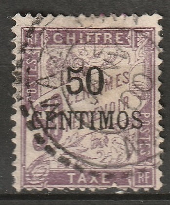 French Morocco 1896 Sc J4 postage due used