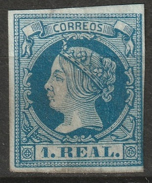 Spain 1860 Sc 53 MNG small thin