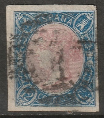 Spain 1865 Sc 69 used