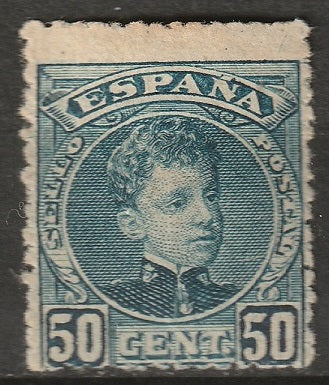 Spain 1901 Sc 283 MH* disturbed gum/toned