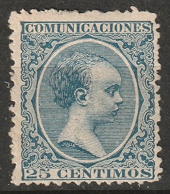 Spain 1889 Sc 263 MH* disturbed gum