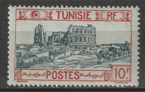 Tunisia 1926 Sc 111 MH* toned gum