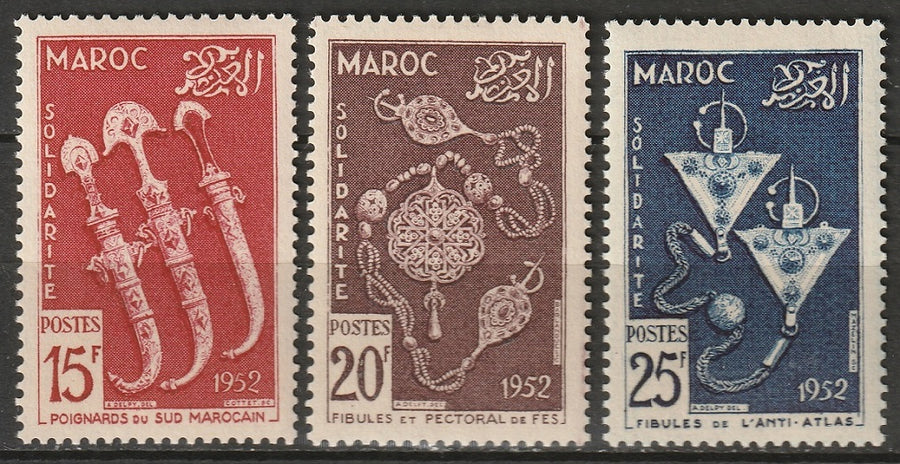 French Morocco 1953 Sc 285-7 set MLH*