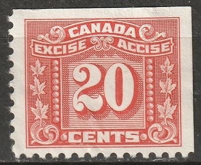 Canada 1934 FX77 revenue excise tax MNG(*)