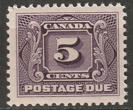 Canada 1928 Sc J4c postage due MLH* reddish violet