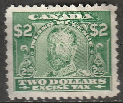 Canada 1915 FX15 revenue excise tax MNG(*) thin