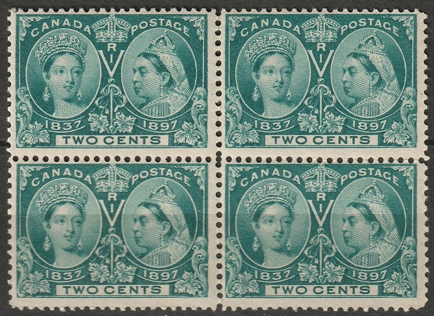 Canada 1897 Sc 52 block MNH*