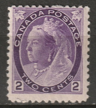 Canada 1898 Sc 76 MH* purple