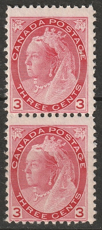 Canada 1898 Sc 78 pair MNH**