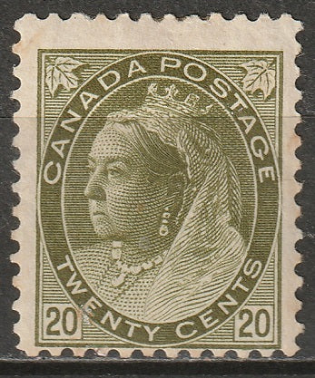 Canada 1900 Sc 84 MH* toning spots