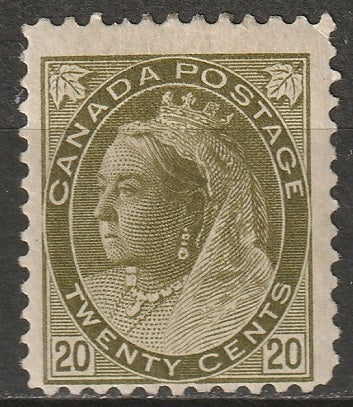 Canada 1900 Sc 84 MH* some disturbed gum