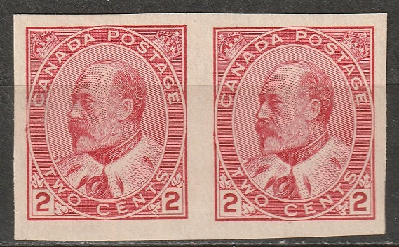 Canada 1903 Sc 90A pair MLH* some disturbed gum