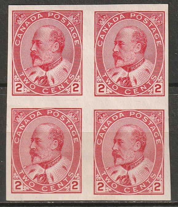 Canada 1903 Sc 90A block MH* some disturbed gum