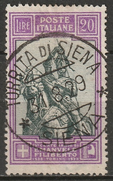 Italy 1928 Sc 210 used Siena CDS