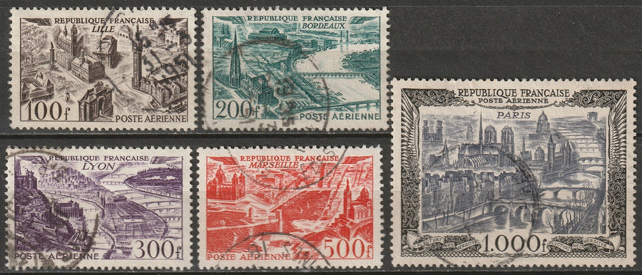 France 1949 Sc C23-7 air post set used