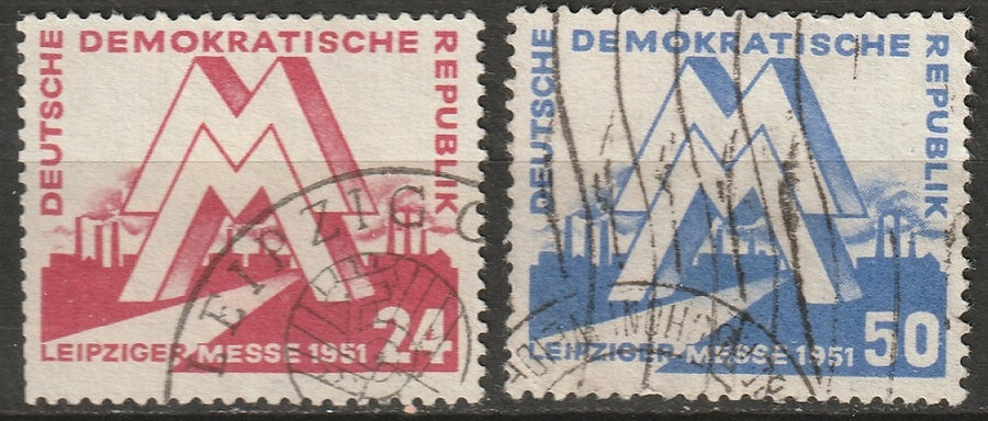 Germany DDR 1951 Sc 78-9 set used