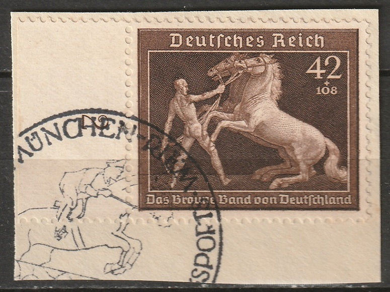 Germany 1939 Sc B145 used on piece commemorative cancel