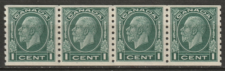 Canada 1933 Sc 205 coil strip of 4 MNH**