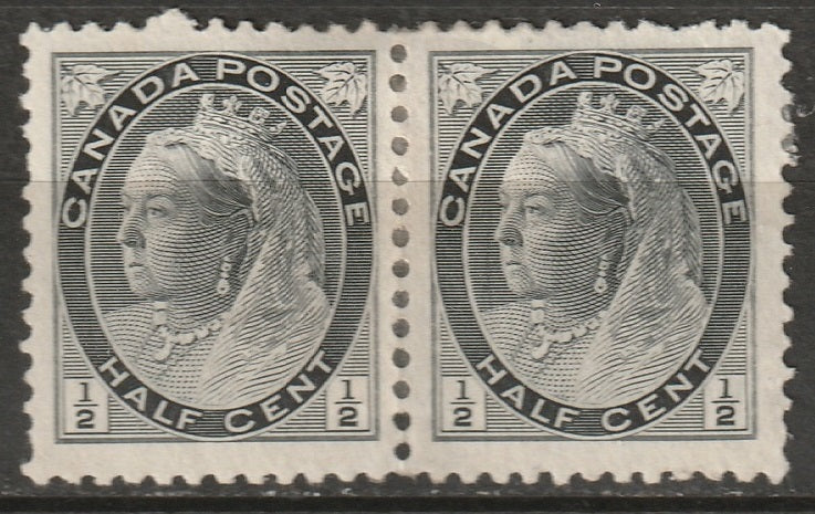 Canada 1898 Sc 74 pair MH* heavy hinged