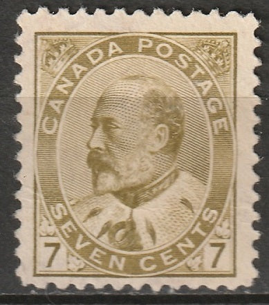 Canada 1903 Sc 92i MNG(*) greenish bistre