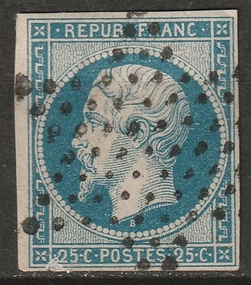 France 1852 Sc 11 used star cancel