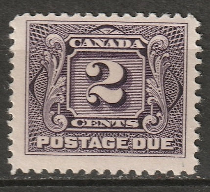 Canada 1906 Sc J2 postage due MH*