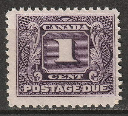 Canada 1928 Sc J1c postage due MLH* reddish violet