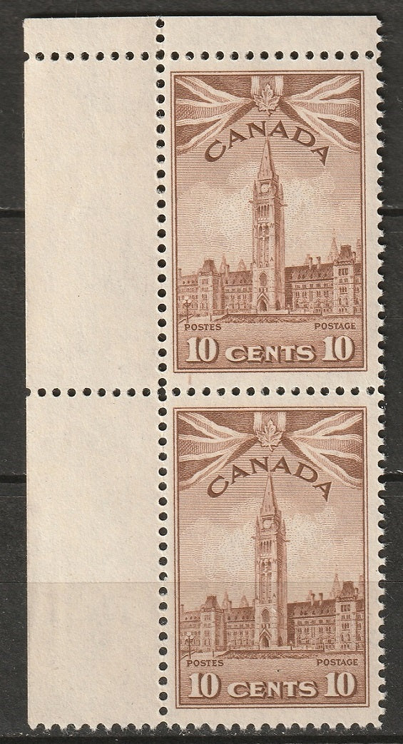 Canada 1942 Sc 257 corner pair MNH**