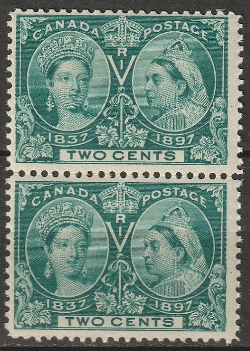 Canada 1898 Sc 52 pair MNH**