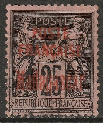 Madagascar 1895 Sc 17 used