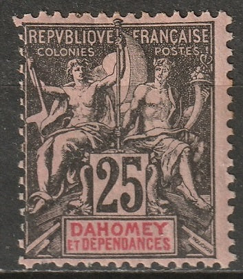 Dahomey 1899 Sc 8 MH* some disturbed gum