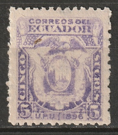 Ecuador 1896 Sc 62 MLH* crease