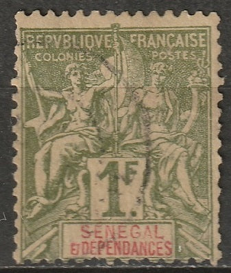 Senegal 1892 Sc 52 Yt 20 used