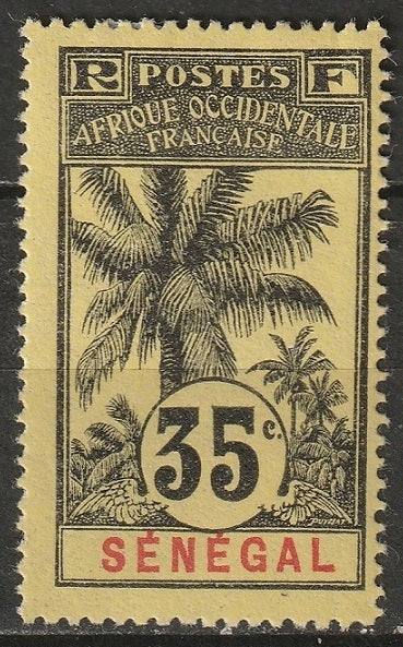 Senegal 1906 Sc 66 Yt 39 MH* partial gum