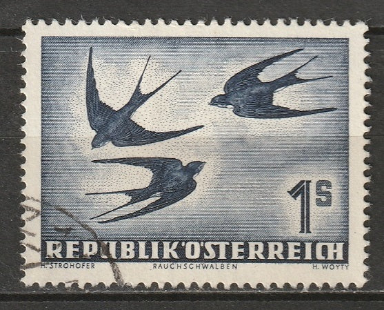 Austria 1953 Sc C55 Mi 984 air post used