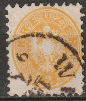 Austria 1863 Sc 22 Mi 30 used Wien cancel