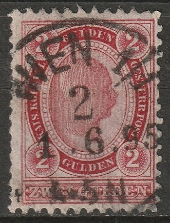 Austria 1890 Sc 64 Mi 62H used Wien cancel perf 11.5