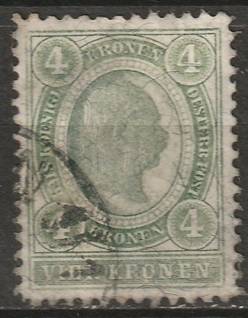 Austria 1899 Sc 85 Mi 83C used thin perf 12.5