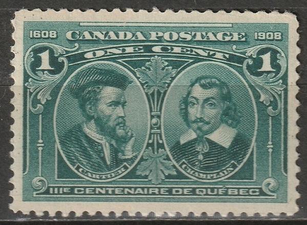 Canada 1908 Sc 97i MH* hairlines on left disturbed gum