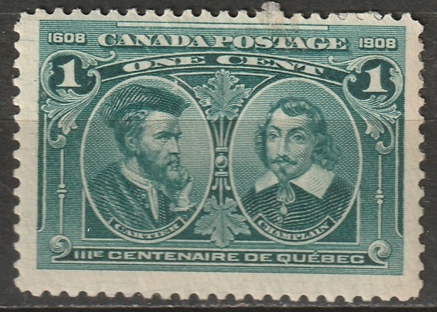 Canada 1908 Sc 97i MLH* hairlines on left