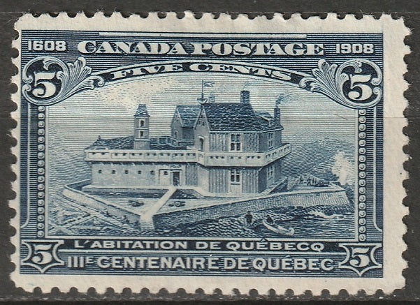 Canada 1908 Sc 99 MH* disturbed gum/crease at top