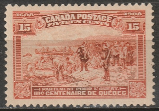 Canada 1908 Sc 102 MLH* oxidized