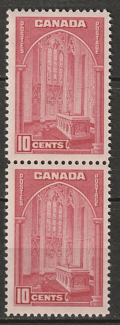 Canada 1938 Sc 241a pair MNH** rose carmine